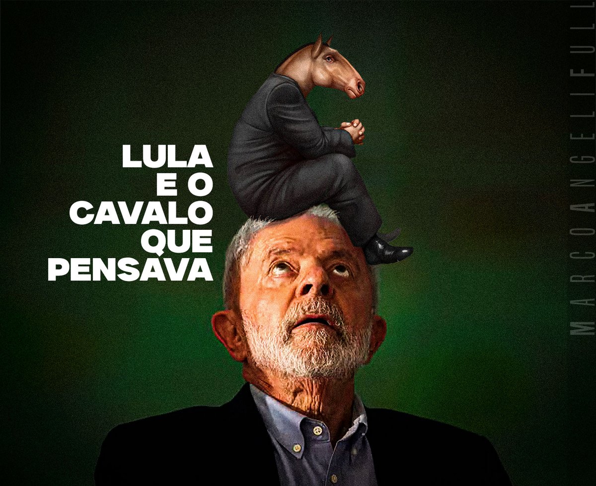 marcoangeli's tweet image. Fome, frio, solidão.
Chuva que caía sem parar.
Isolado pelas águas, no telhado, sobre as 'teias brasilit', o pobre cavalo pensava em seu passado, nas cagadas cometidas, naquela égua sexy que nunca pegou.
Era a grande enchente do RS, e ele ainda podia se considerar um cavalo de…