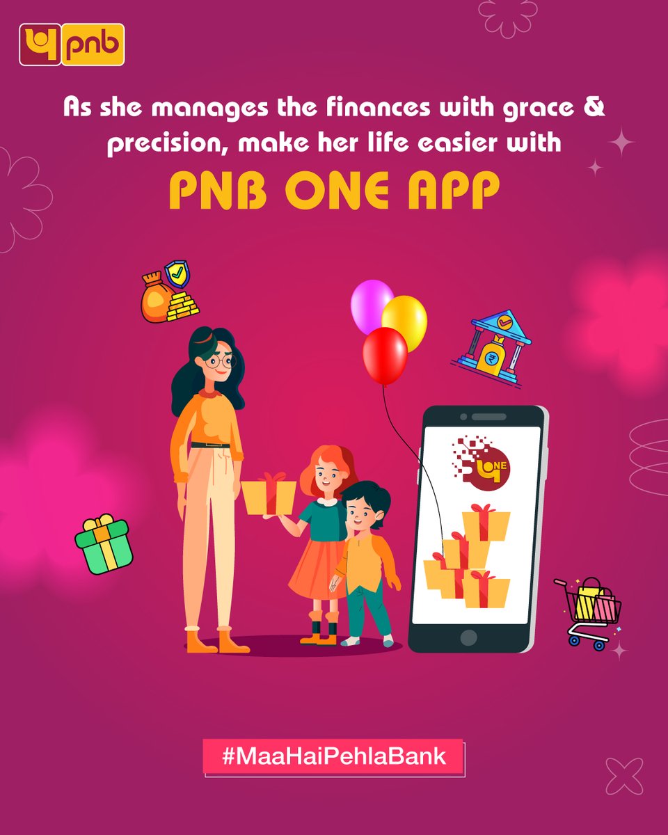 PNB One App: A perfect Mother's Day gift for the queen of multitasking!

To download PNB One App, visit bit.ly/3WwQ4ig

#MaaHaiPehlaBank #happymothersday2024 #PNB #Money #Digital #Banking