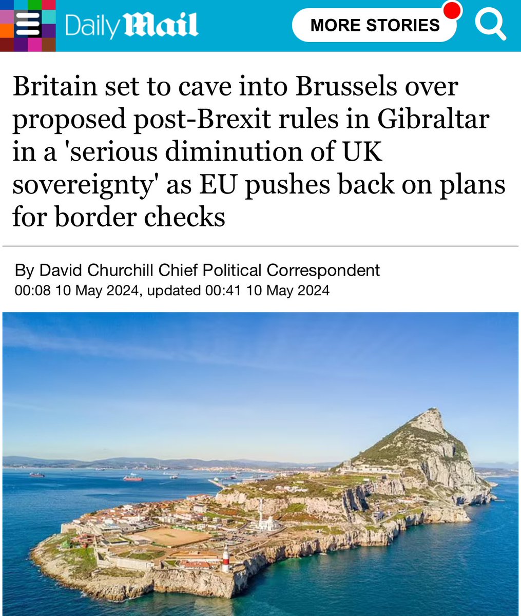 Brexiteers finally concede that Britain lost sovereignty with Brexit. Choosing to be a third country has left Britain weak and irrelevant. In a letter to Foreign Office minister David Rutley, Bill Cash wrote: 'If agreed as you outlined to us, allowing current Schengen checks to…