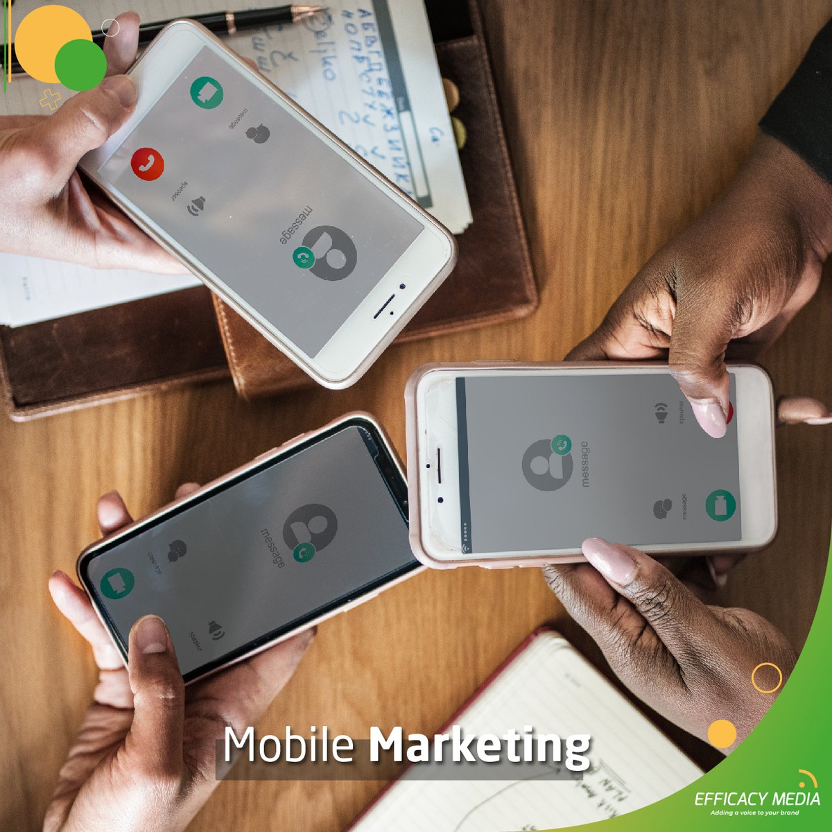 Efficacy Media: Mobile Marketing Masters!  We craft compelling content, target precisely, and drive results. Partner with us for dynamic mobile campaigns that resonate. engage us at efficacymedia.co

#EfficacyMedia #MobileMarketingExperts #DriveResults