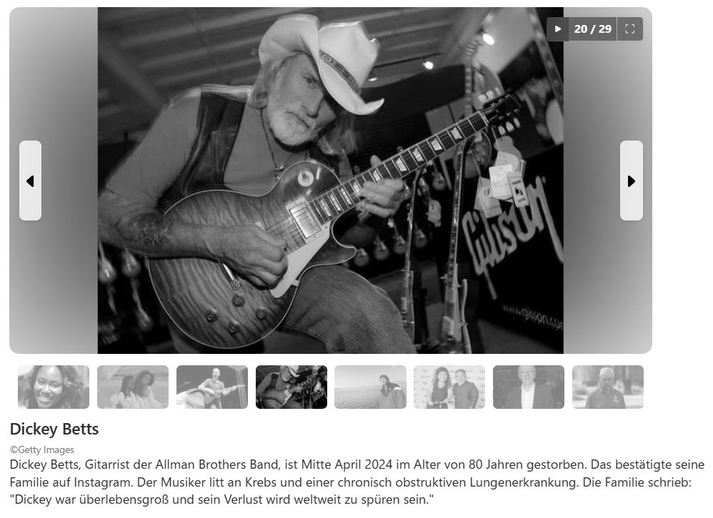 #Gitarrist der #AllmanBrothers, #DickeyBelts, mit 80 Jahren an #Krebs und #Lungenerkrankung gestorben. Gleich zufällig #zwei tödliche Krankheiten. #RIP🕯️