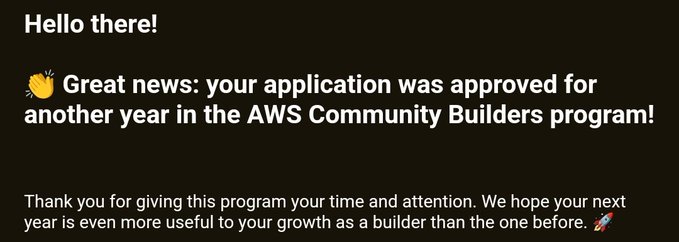 🙌 Huge thanks to @jasondunn , @shafjag and @awscloud !

Grateful for the support and community we have. Still loving every moment of it! 🚀

Let's keep building together! 💪

#AWSCommunity #TechCommunity #CommunityBuilder