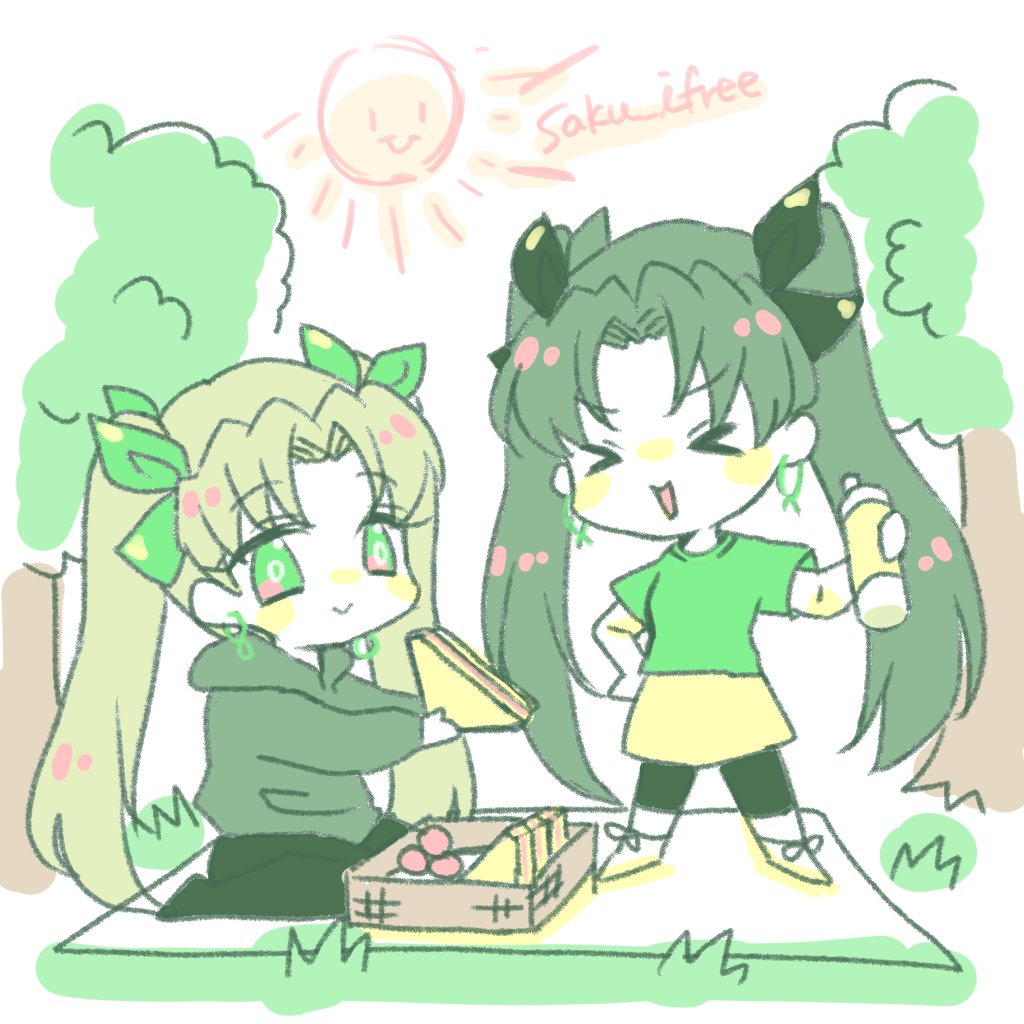 女神様のピクニック日和 -- Perfect day for a picnic♡ #FGO #エレシュキガル #イシュタル