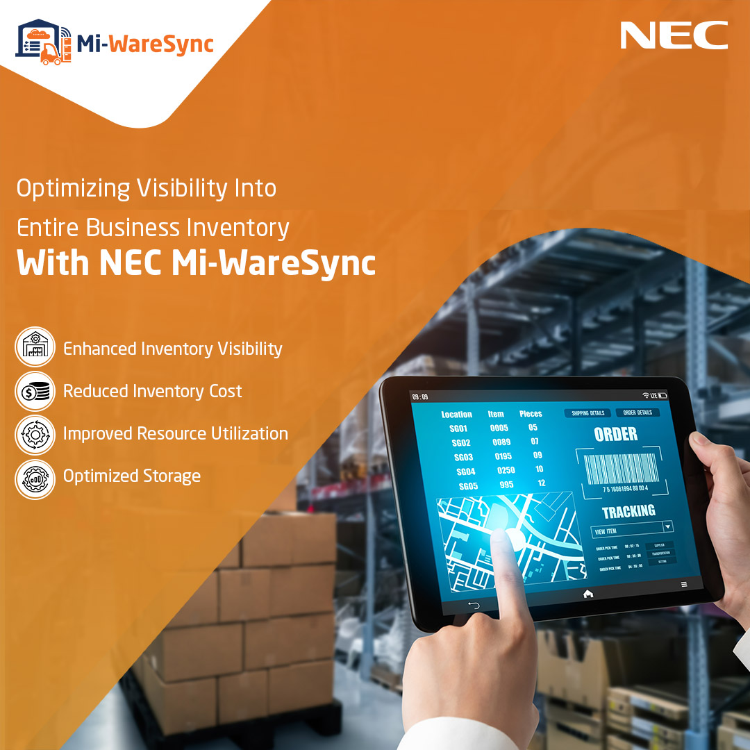 With NEC Mi-WareSync, businesses gain access to a comprehensive suite of tools and features engineered to optimize every aspect of warehouse operations. 

Know more: in.nec.com/en_IN/products…

#ShapingTheFuture #NECMiWareSync #MiWareSync #SmartLogistics #Logistics #NECIndia #NEC
