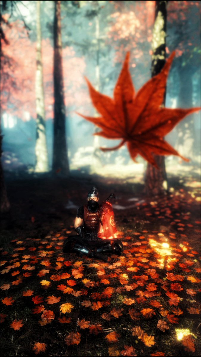 'There is a subtle magic in the falling of old leaves.' ~Avijeet Das #Nioh2 #VirtualPhotography
