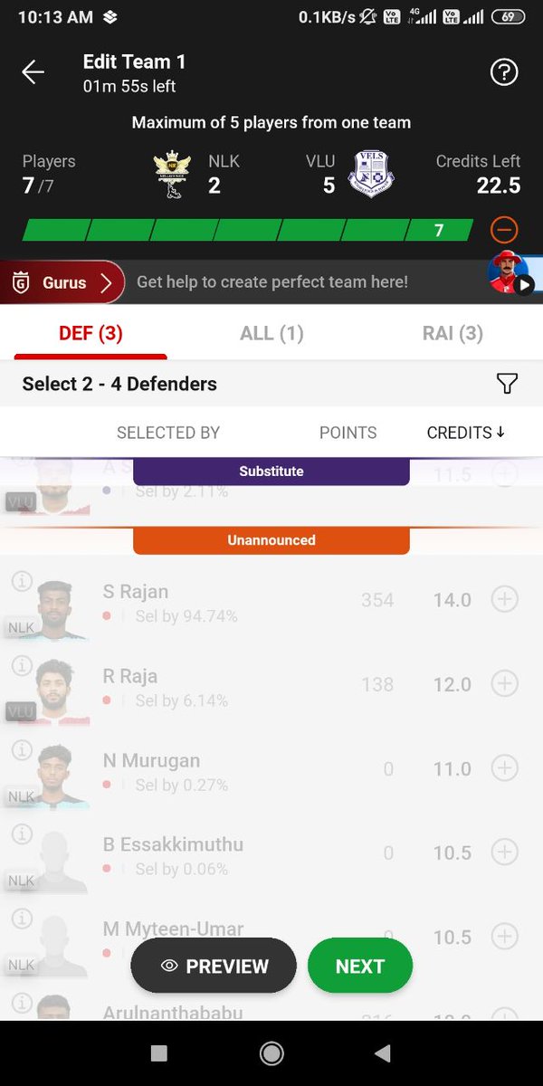 Rahulkmr1998's tweet photo. Check this screenshot before deadline they showing non playing so we not picked him now loss due to ur last mint wrong lineup and last mint update @Dream11 @FanCode ! Request please cancel the match otherwise we will loss our money due to ur mistake ! @Dream11 https://t.co/yWVNHDTs6B