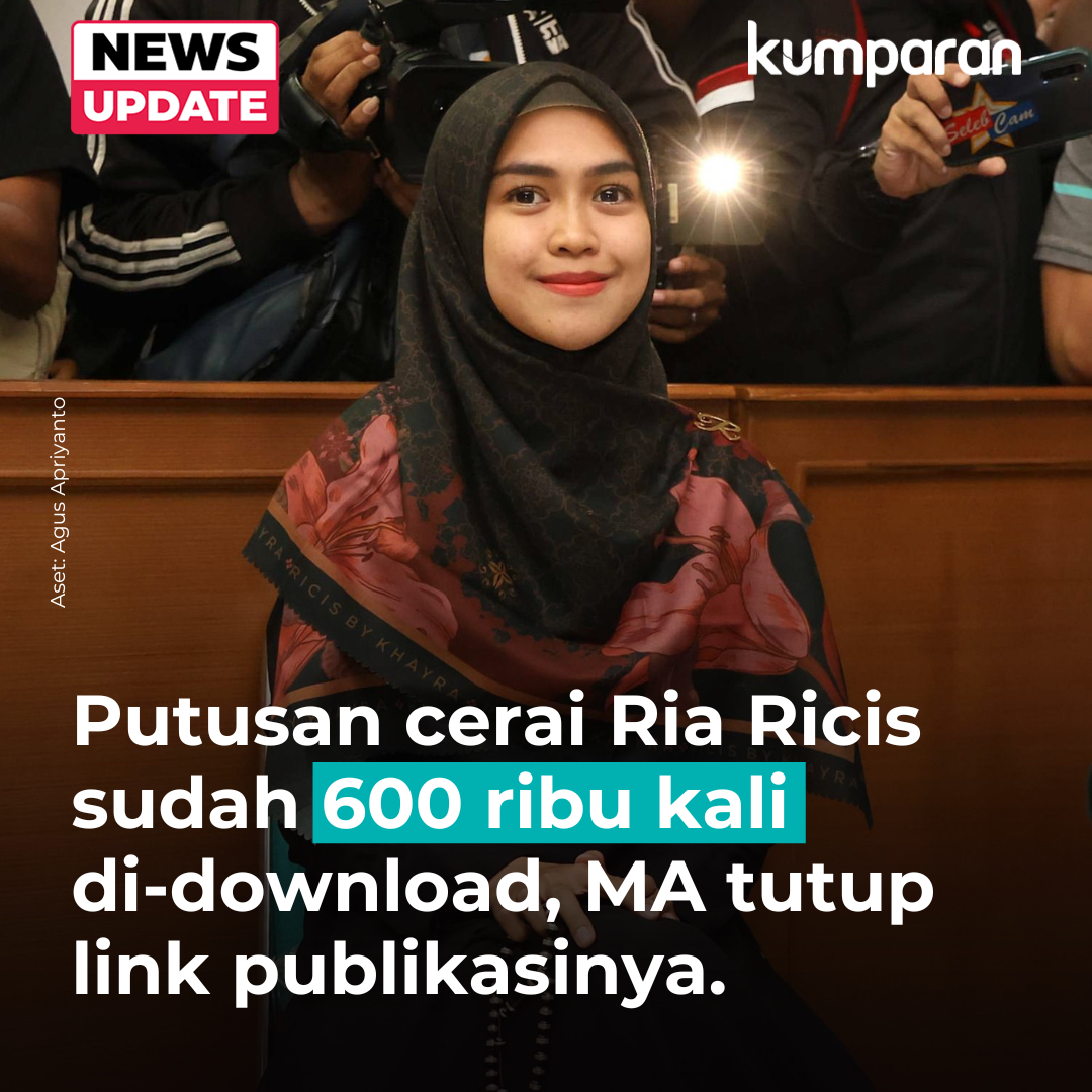 Putusan cerai YouTuber Ria Ricis menjadi sorotan bahkan beredar luas di sejumlah platform media sosial. #newsupdate #update #news #oneliner bit.ly/3ye0RH8