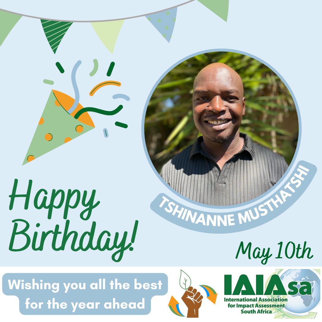 Happy birthday to our IAIAsa Conference 2024 Chair, Tshinanne Mutshatshi  🎉! Wishing you a fantastic day ahead, see you in Rustenburg 🍰🎈

#HappyBirthday #BDay #ConferenceChair #IAIAsaNEC #IAIAsa #IAIAsaConference2024 #AdaptAndThrive