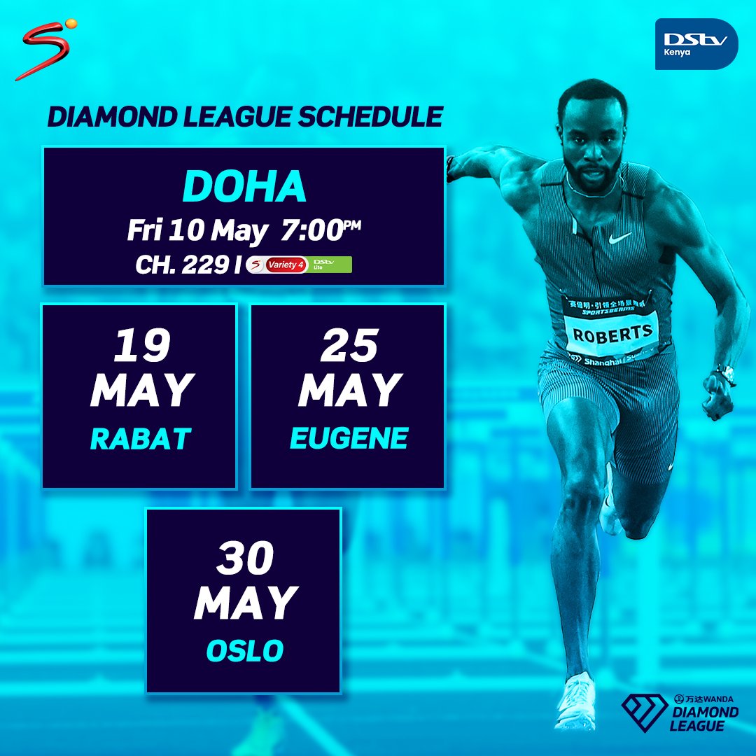 It’s #DohaDL day! ⚡️ 
Who are you banking on to give and exciting and winning performance tonight?

#DohaDL 🇶🇦 | 7 PM | Ch. 229

To Stream 📲: bit.ly/DStvStream

Download #MyDStv App or Dial ✳423# to get connected to DStv Lite for KES 700.

#DiamondLeague 💎