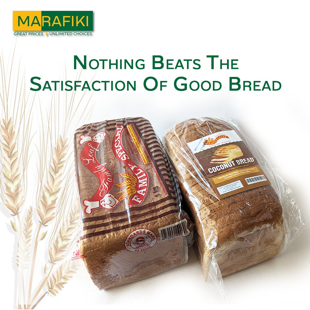 Loaf around with your favorite slice of top-quality loaves from Marafiki mart. 🍞 Whether you prefer sweet, salty, white, or brown bread, we've got you covered!

#marafikimart #convenience #breadbliss #crustabovetherest #doughdelight