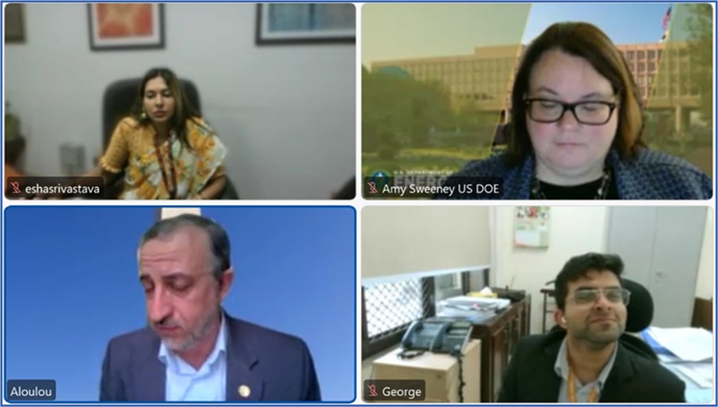 PetroleumMin's tweet image. Ms. Esha Srivastava, Joint Secretary, IC @PetroleumMin 🇮🇳 and Ms Amy Sweeney, Director, DOE, USA @ENERGY, 🇺🇸 co-chaired the Responsible Oil and Gas Pillar meeting under 🇮🇳 - 🇺🇸 Strategic Clean Energy Partnership. 
#SCEP