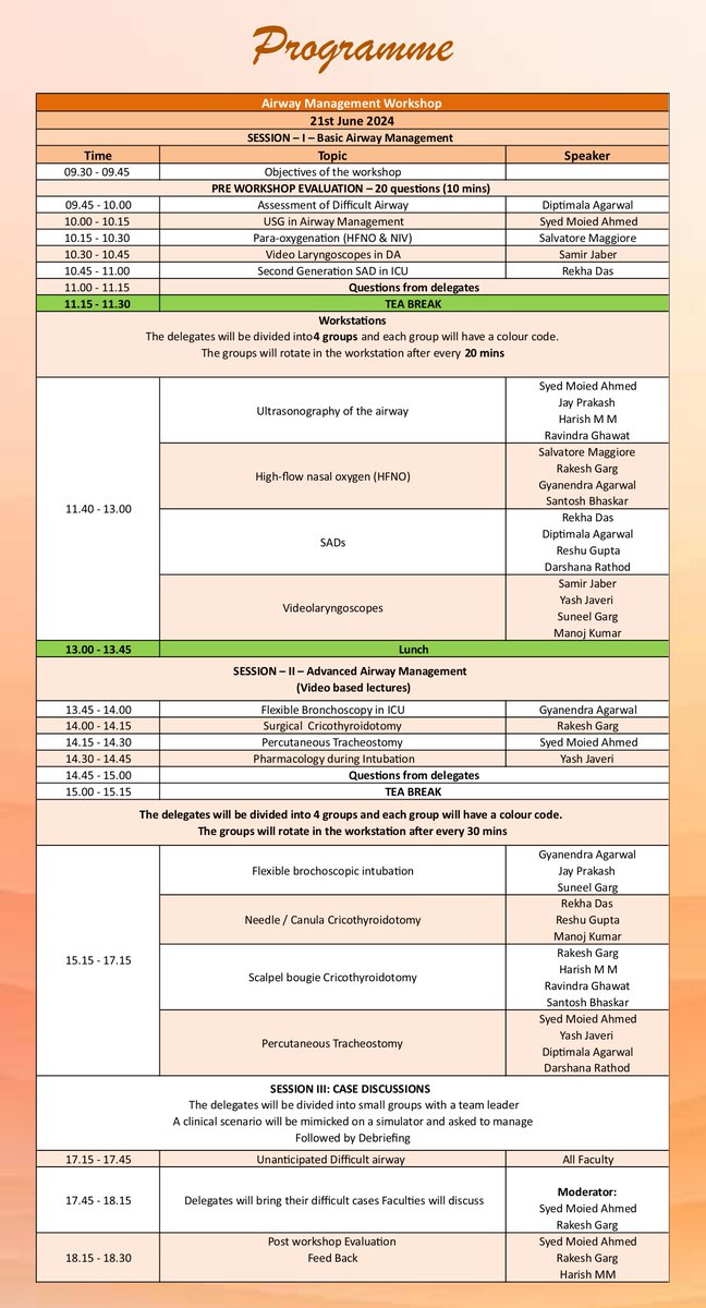 EUROASIA 2024, Bengaluru Airway Management Workshop Unlock the key to airway management in our intensive workshop. Master cutting-edge techniques for optimal patient care and emergency response. Workshop: 21st June 2024 Register Now: euroasia2024.com #isccm #euroasia