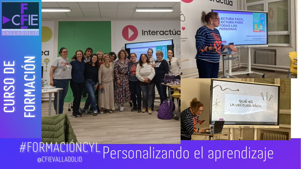 Descubrimos la #Lecturafácil 📖como herramienta🛠️ para la comprensión de textos 💬gracias a Beatriz Hoyos en nuestra formación 📚 'Caminos diversos, metas comunes: Personalizando 👨‍🏫🧒la enseñanza'  #inclusión #FormacionCyl #LecturafácilCastillayLeón @cfievalladolid @educacyl