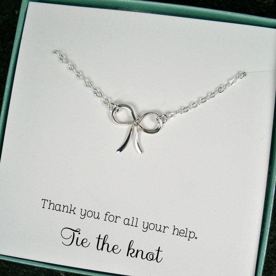 Tie the Knot Necklace: Bow Necklace, Sterling Silver tuppu.net/e149be51 #jewelrygift #giftideas #handmadejewelry #jewelry #artisanjewelry #jewelryaddict #shopsmall #handmadegifts #handmade #giftsforher #SterlingSilver