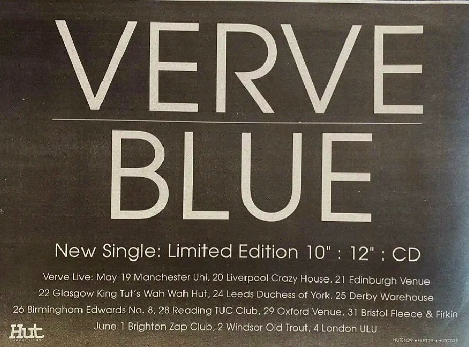 #OnThisDay in 1993 Verve released their single ● BLUE Tune .....