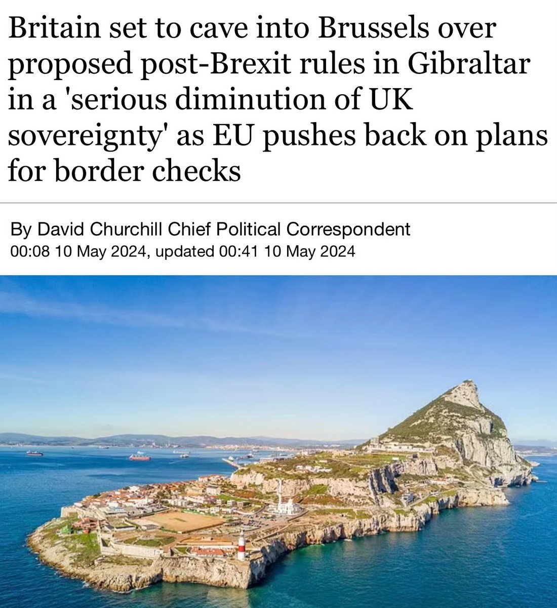Gibraltar voted by over 90% to remain. Maybe they’re taking their sovereignty back. From the UK.