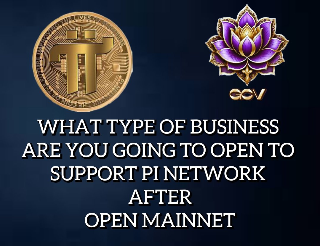 WHAT TYPE OF BUSINESS 
WILL YOU BUILD 
TO SUPPORT PI NETWORK 
AFTER OPEN MAINNET 

SHARE WITH US WE WANT TO KNOW 👇
#Openmainnet #PiNetwork #Pioneers #CoreDAO #Notcoin #CryptoNewsD2 #Cryptocurency