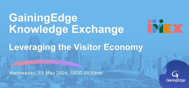 Join us for the #GainingEdge Knowledge Exchange (#GEKEX) at #IMEXFrankfurt next week Wed the 15th from 0830-0930.

More info -&gt; linkedin.com/posts/gaininge…

#GEKEX #IMEXFrankfurt #BusinessEvents #Tourism #DMOFunding #Associations