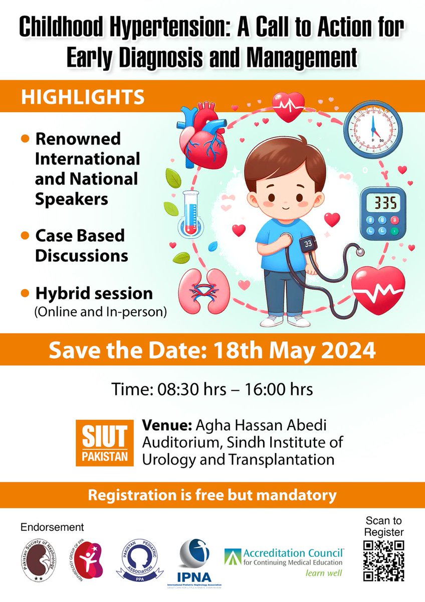 ✨ FREE Registration Don't miss out on expert insights and discussions on pediatric hypertension. 📍Karachi, Pakistan Reserve your spot now! 📝👉 tinyurl.com/mrxkhyj5 Final Program🔍 tinyurl.com/4cbu9cey #pedneph #learning