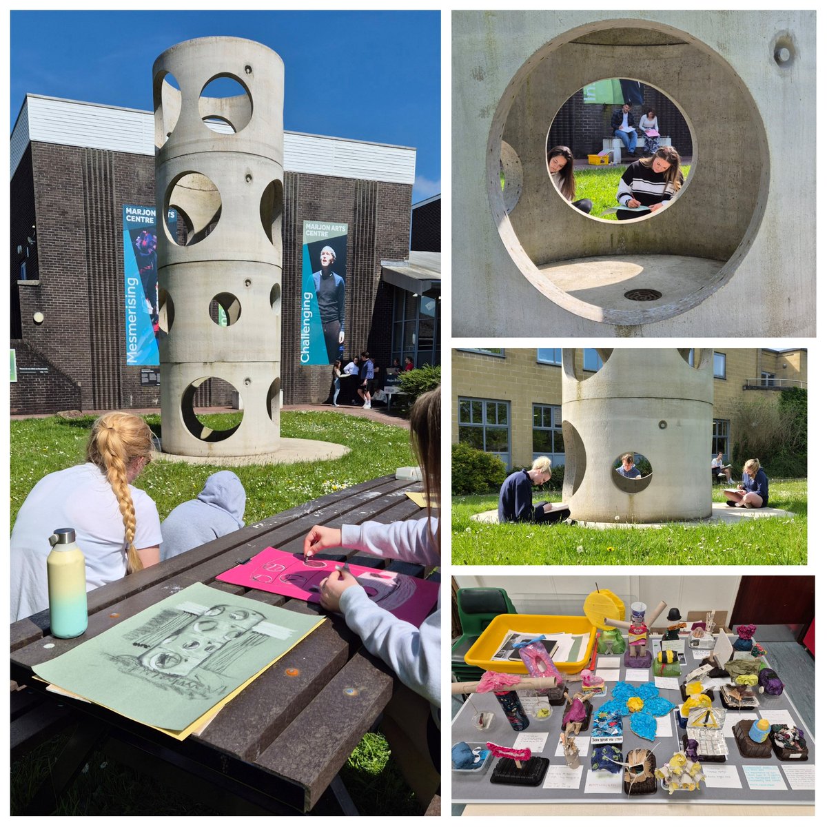 When BEd3 Art specialists engage in learning with BEd1 EYFS and generalist trainees, sculpture appreciation and construction is completed.