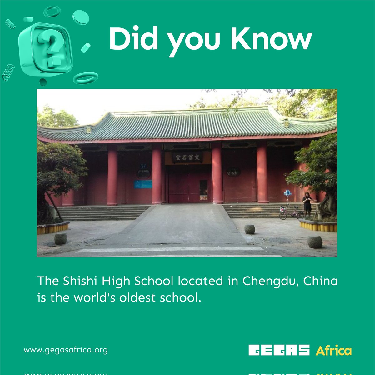 Established in 194 AD, earning the title of being the world's oldest school comes with no surprise! The first Chinese public school to ever exist, became a modern school in 1902.