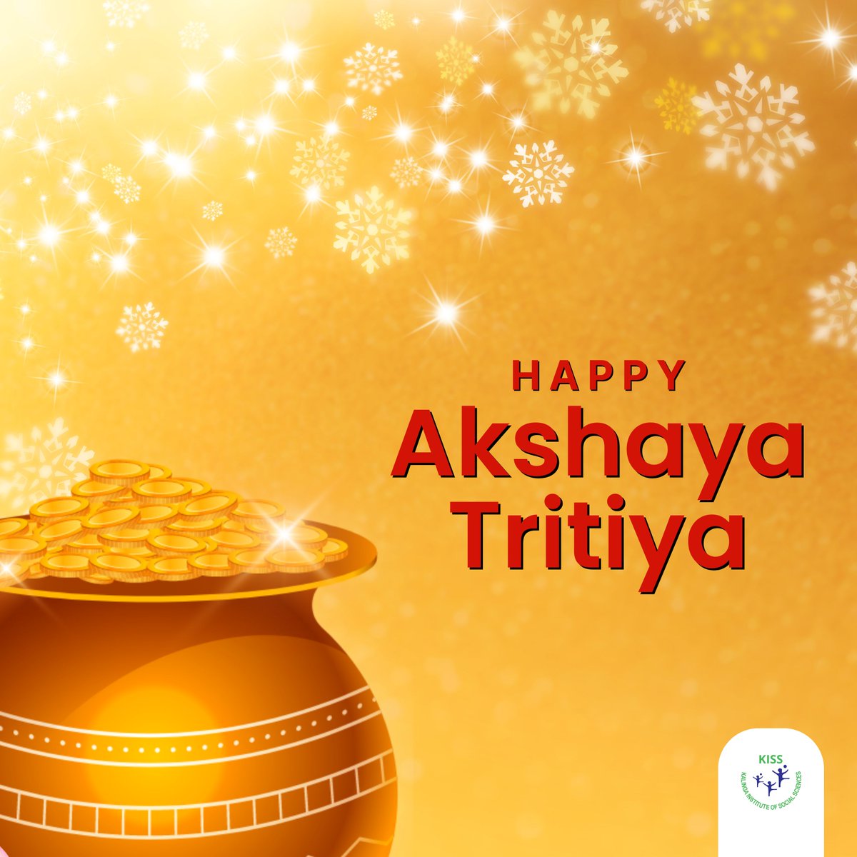 Sending warm wishes for a joyous and prosperous Akshaya Tritiya from everyone here at #KISS! May this auspicious occasion fill your life with abundant happiness, success, and prosperity.