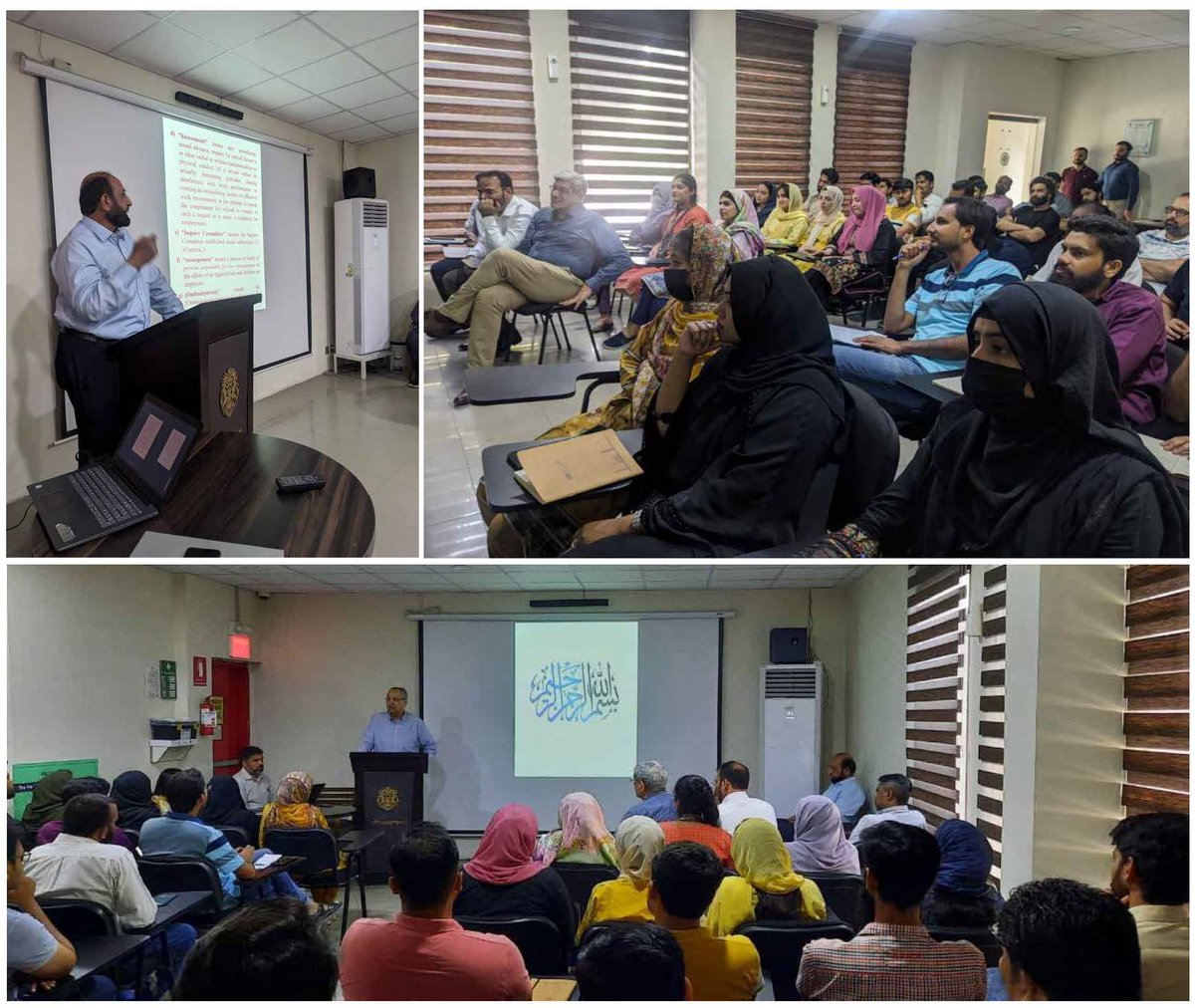 An awareness session on the "Protection against Harassment of Women at Workplace Act 2010" was facilitated by Ch. Abdul Rehman, Director of Corporate IR, Admin &amp; Legal Affairs at sBU USA of the Apparel Vertical.
#Awareness #Training #USGroup