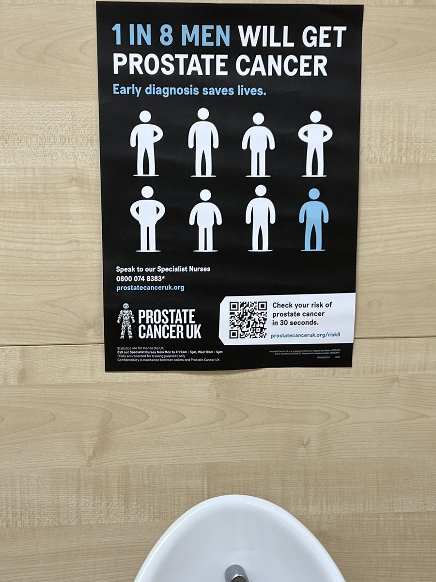 @PennineCareNHS men… early detection is always better than late diagnosis & treatment … scan, do the questionnaire, see your GP if necessary 👍🏼👍🏼 #PennineCarePeople ; #ProstateCancer