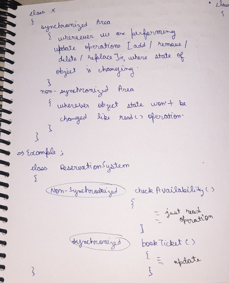 2032_ajay's tweet image. Day 53-56 of #75daysofcode in Java
Learn Multithreading concept:
✅ Learn about Thread Priorities
✅ Learn about yield() method
✅ Learn about sleep() method
✅ Learn about join() method
✅ Learn about interrupt() method
#java #javabackend #webdev