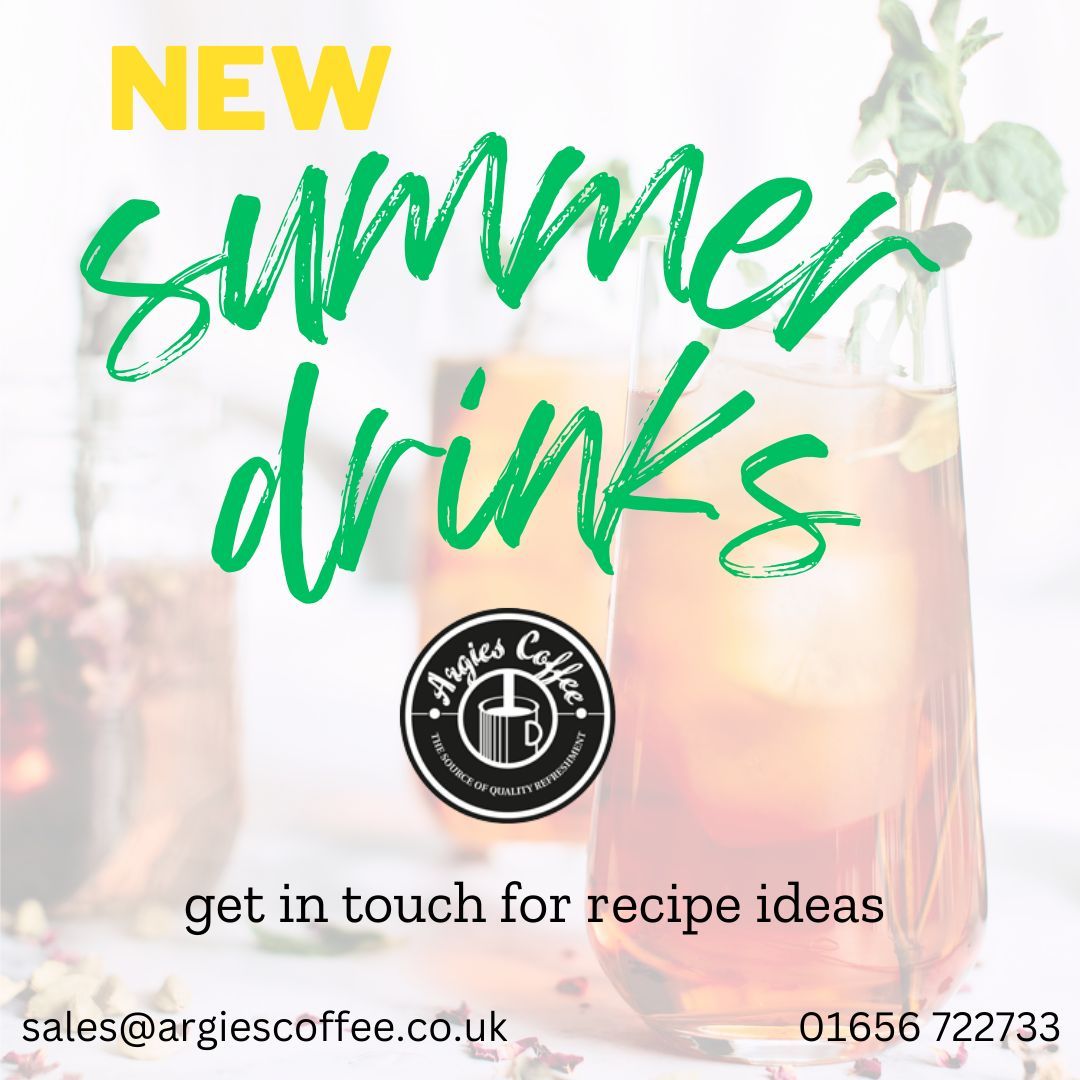 Argie's Coffee & Vending Company (@argiescoffee) on Twitter photo Need new drinks ideas to spruce up your summer menu? Get in touch!
Sales@argiescoffee.co.uk or call 01656 722733
#argiescoffee #baristatraining #baristadaily #coffee #coffeelover #summerdrinks Need new drinks ideas to spruce up your summer menu? Get in touch!
Sales@argiescoffee.co.uk or call 01656 722733
#argiescoffee #baristatraining #baristadaily #coffee #coffeelover #summerdrinks