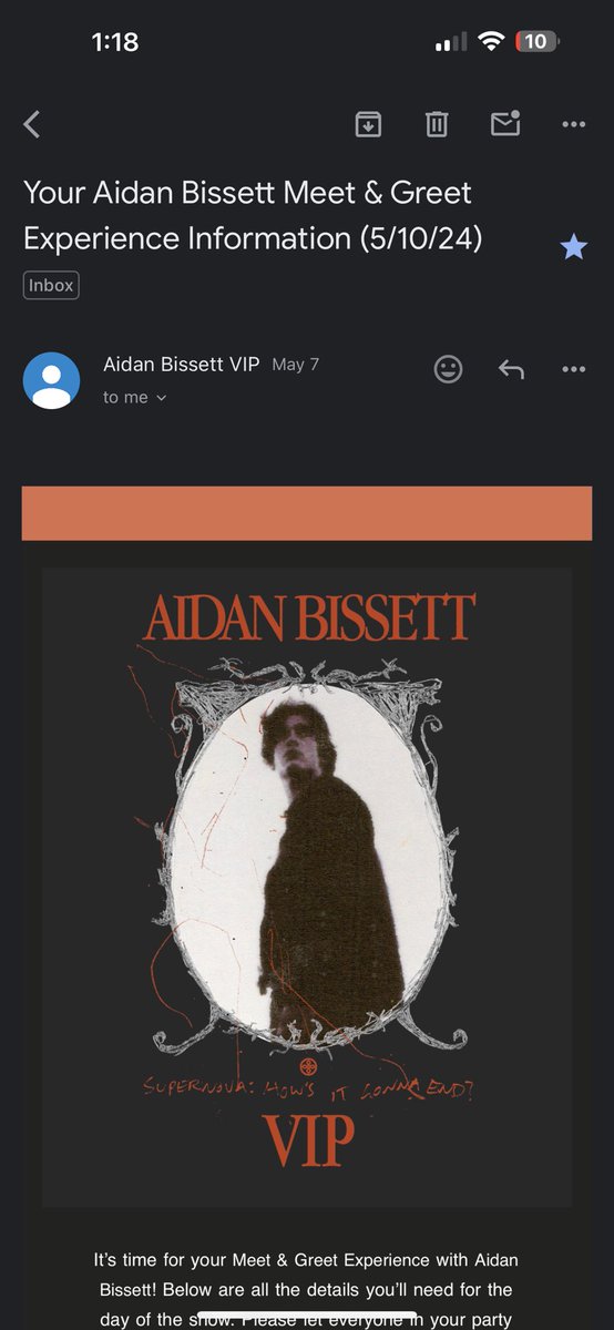 okay, let’s try this again!!! Selling my VIP M&G aidan bissett ticket for tomorrow night in Nashville for $100. I can’t go anymore and i really don’t want this ticket to go to waste. Please dm if you are interested #aidanbissett #viptickets #exitin #selling #Nashville #Concert