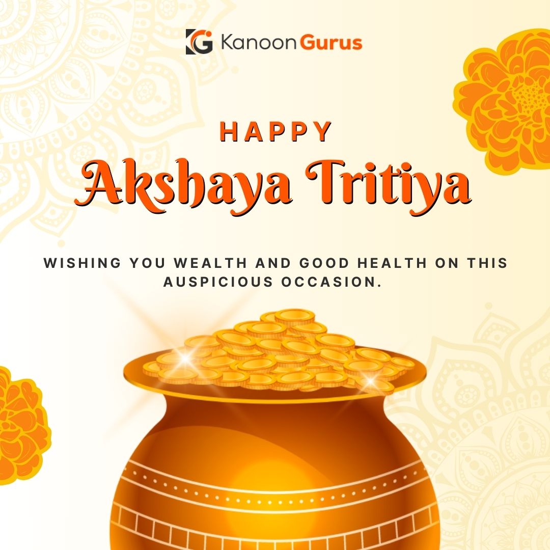 KanoonGurus's tweet photo. On this holy day, may your life be filled with immense success, good health, and abundance. Happy Akshaya Tritiya to everyone!
#AkshayaTritiya #akshayatritiya #akshayatritiyasale #akshayatritiya2024 #akshayatritiya2020 #akshayatritiya2023 #AkshayaTritiyaOffer #akshayatritiyaoffer https://t.co/yCFvFftky5