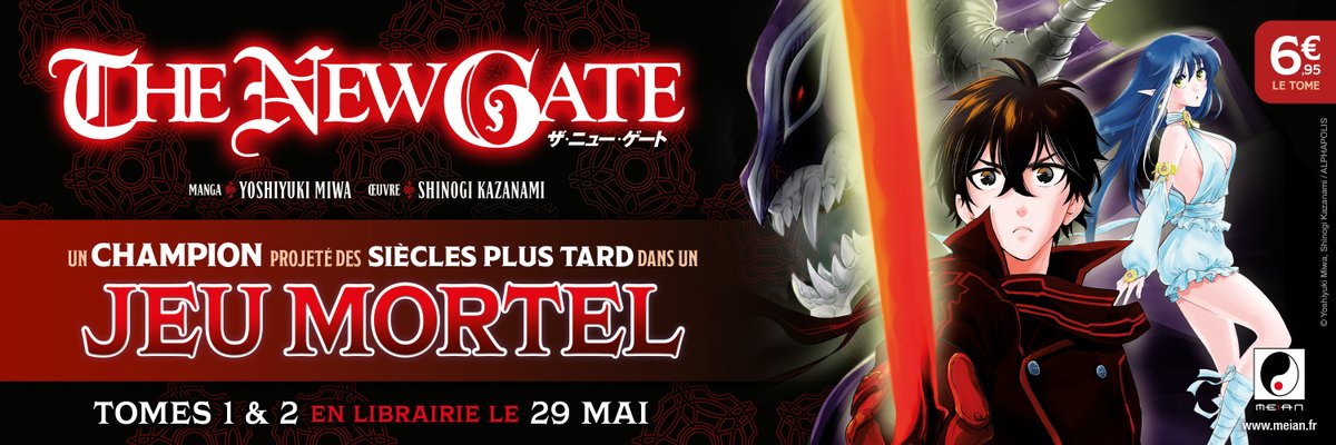 MeianFR's tweet photo. Alors que l'anime est en cours sur @Crunchyroll_fr, THE NEW GATE débarque très prochainement en manga !!

Piégé dans un VRMMORPG, Shin parvient à vaincre le boss final mais se retrouve projeté 500 ans plus tard 🔥

Infos &amp; extrait : https://t.co/We8ajcJmOU https://t.co/YEWWC9Ezcs