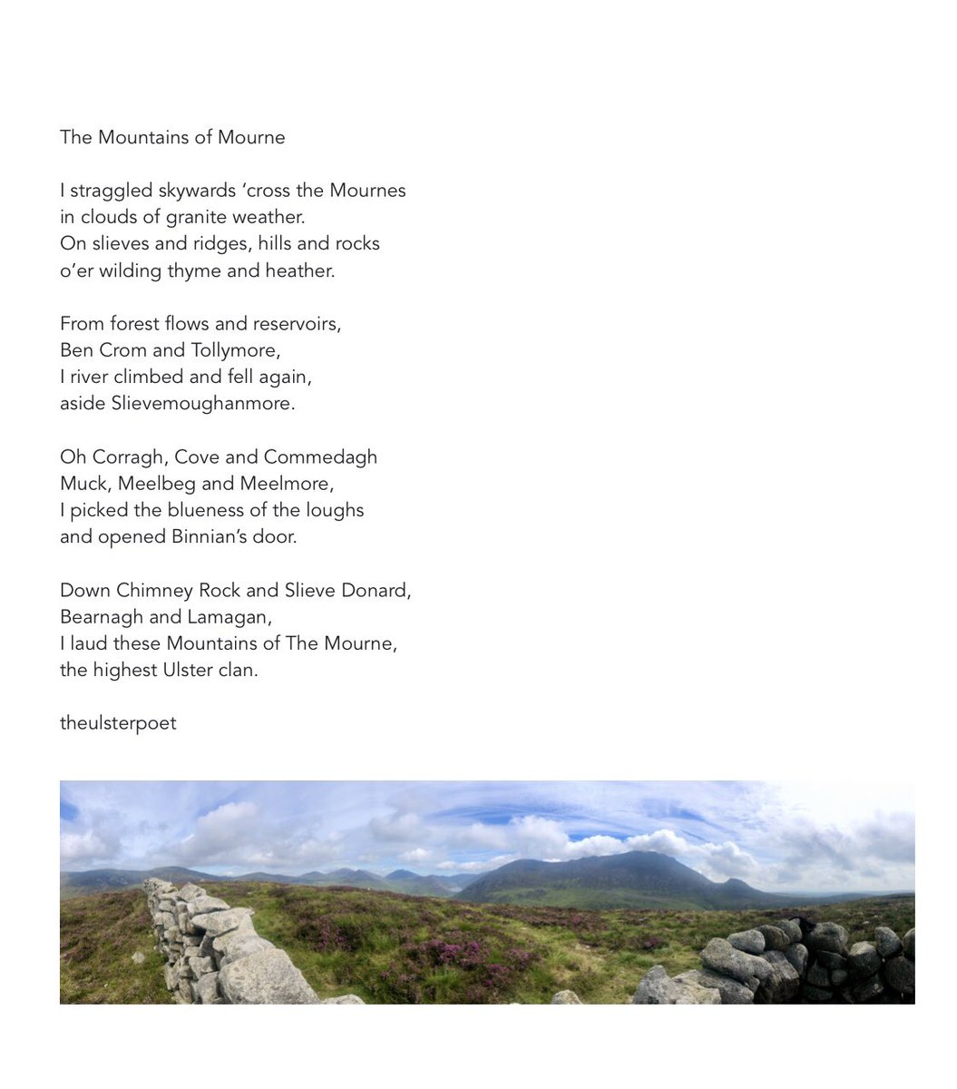 A poem about the beautiful Mountains of Mourne in County Down

#PoemsAbout #Mountains @BrokenSpineArts @AlanParry83 
#Mournes #NorthernIreland