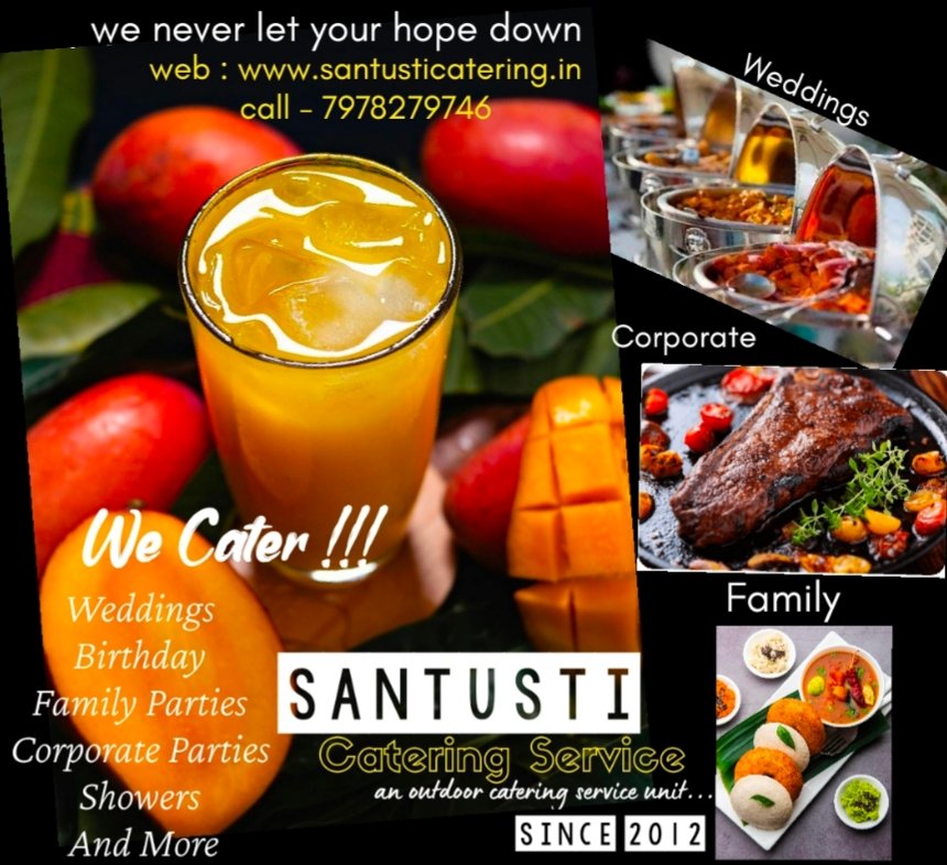 SubhadevMishra's tweet image. BOOK YOUR SERVICE WITH US 
and let us cater your next event 

Visit Us - santusticatering.in