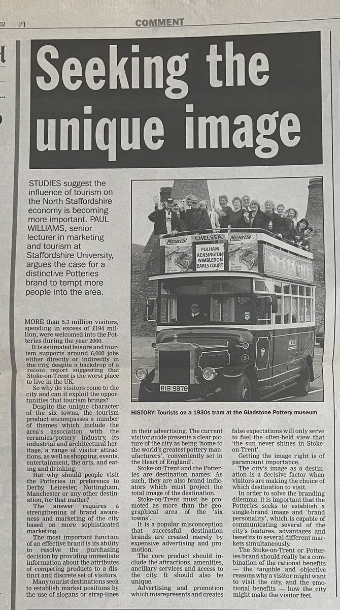 Looking through old cuttings files for a forthcoming article linked to a key celebration in the city and came across some early columns from 2002/2003 when I first started writing for the ‘Sentinel Sunday Thought’ and ‘Sentinel Comment’ pages. 

Food for thought for the new LVEP!