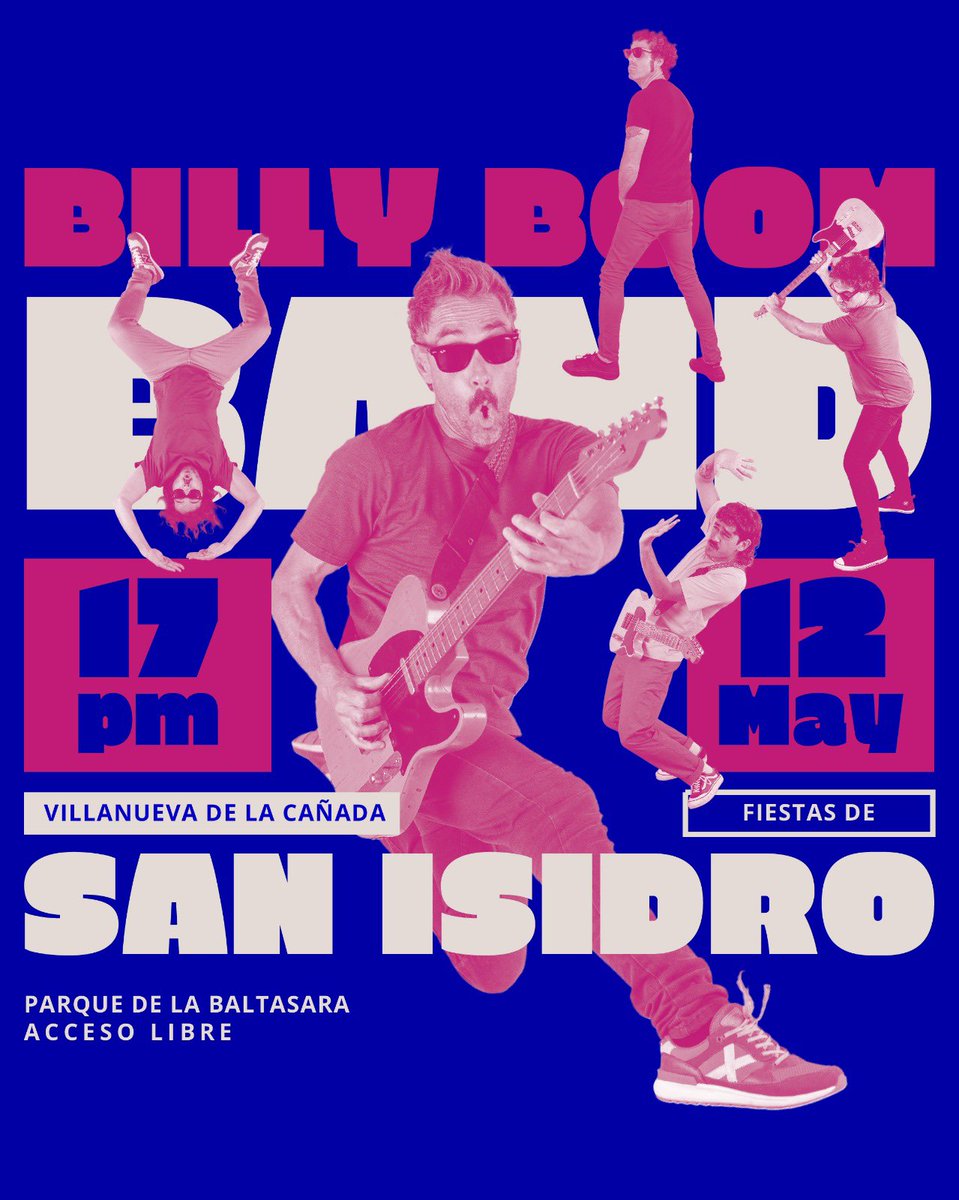 Madrileños y madrileñas!!! Nos vemos el domingo 12 de mayo en Villanueva de la Cañada! 17.00h Parque La Baltasara 😎