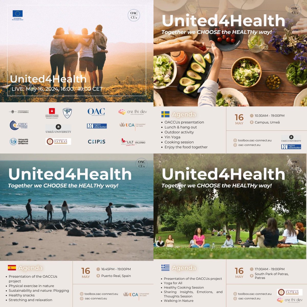 🎉 Join us for an unforgettable event featuring partners from Germany 🇩🇪, Greece 🇬🇷, Italy 🇮🇹, Portugal 🇵🇹, Spain 🇪🇸, and Sweden 🇸🇪. 
➡️Tune in for the livestream from Umeå, Sweden on May 16, 4pm.
Register now: shorturl.at/aIWZ2
<a href="/EU_HaDEA/">HaDEA</a> #EUCancerPlan #HealthUnion