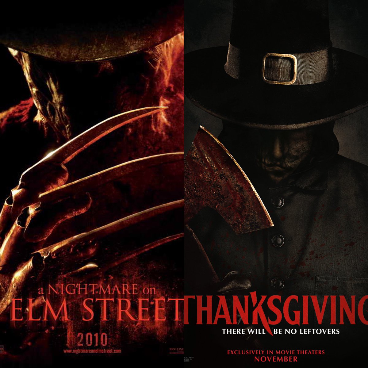 Which slasher movie has the scarier villain?
Freddy Krueger [or] John Carver⁉️

#ANightmareOnElmStreet #Thanksgiving