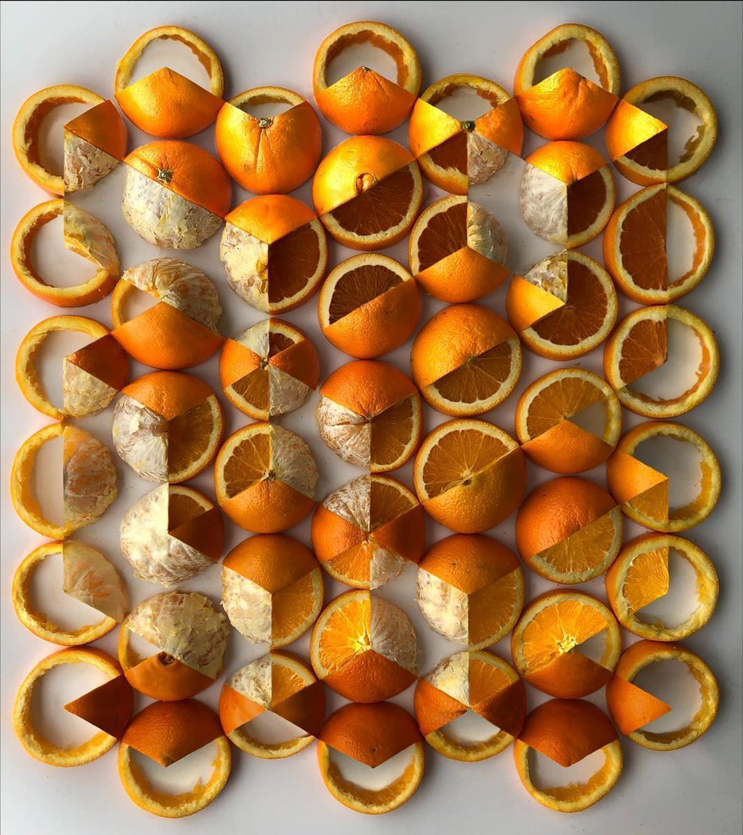 Orange Geometry Design 🍊 by Adam Hillman #orange #design #art #inspiration