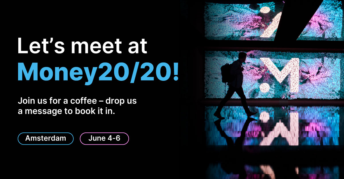 Guess who's going to @Money2020 in Amsterdam? 🎉 We are! We're packing our bags and our brightest ideas—so if you're in town, let’s meet up! DM us to book a chat over coffee at our kiosk or stroopwafels. We can't wait to explore this year's topics! 🚀 #Money2020