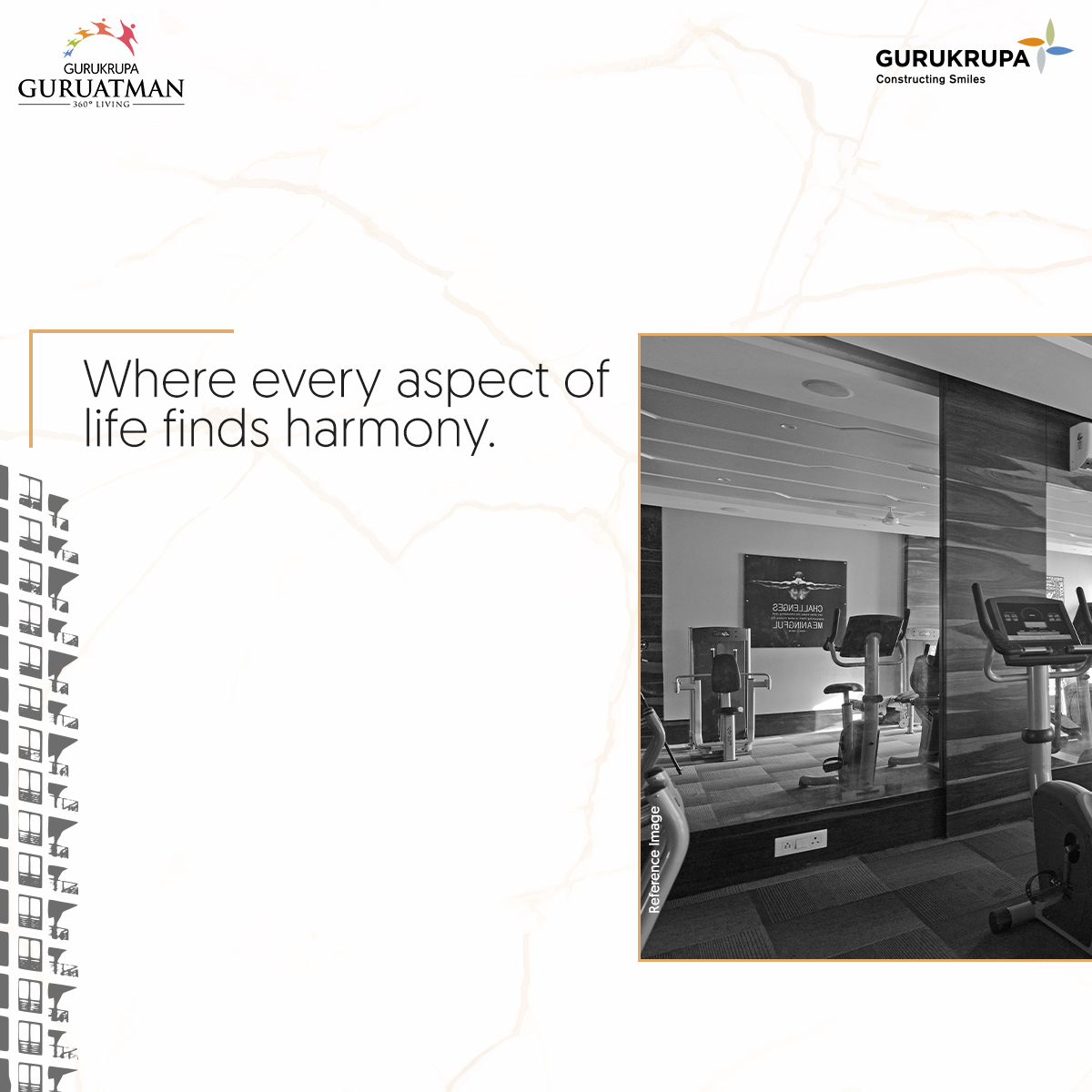 Experience the essence of true living at GuruAtman Residences, where every day unfolds with peace, joy, and a deep sense of connection.

#GurukrupaGroup #GuruAtman #Connectivity #ResonatesWithAspirations #IdealLivingSpace #SeamlessPath #DreamHome #Aspirations #SmoothConnectivity