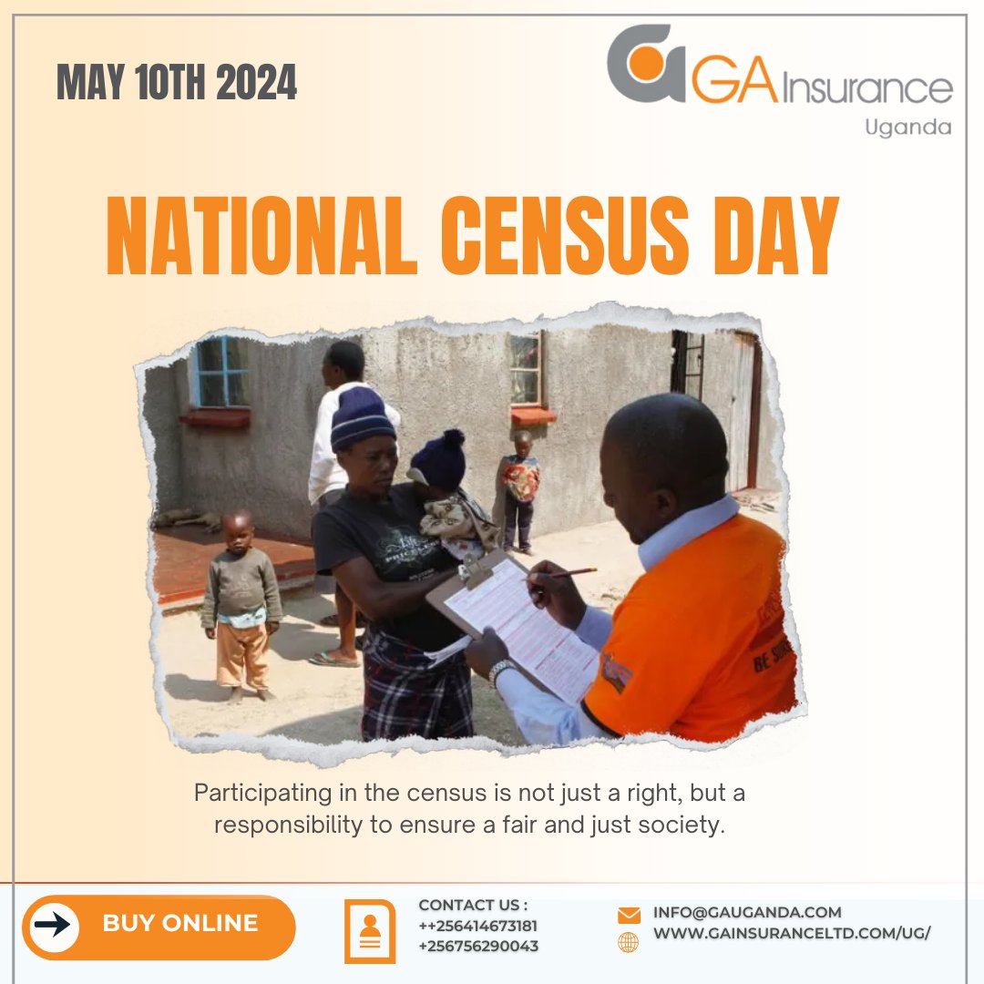 ga_uganda's tweet photo. Do not leave home untill you are counted!
#GAInsuranceUganda #Censusday #censusday2024 #nationalcensusday https://t.co/WoeyyHYQev