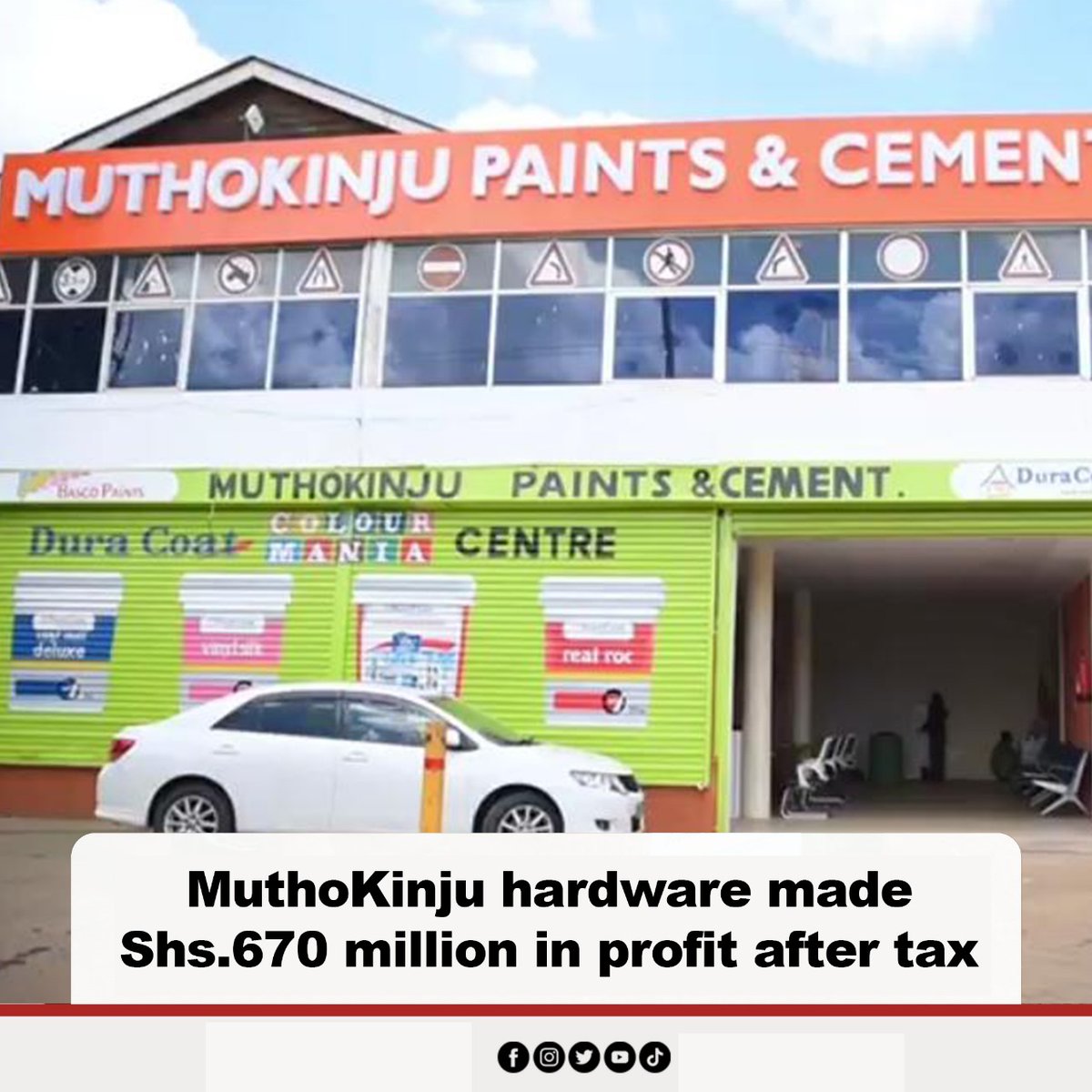 Muthokinju Hardware made Kshs 670 as profits in the financial year 2023/2024. #MarketConfidence Kenyans SPENDING PESA iko