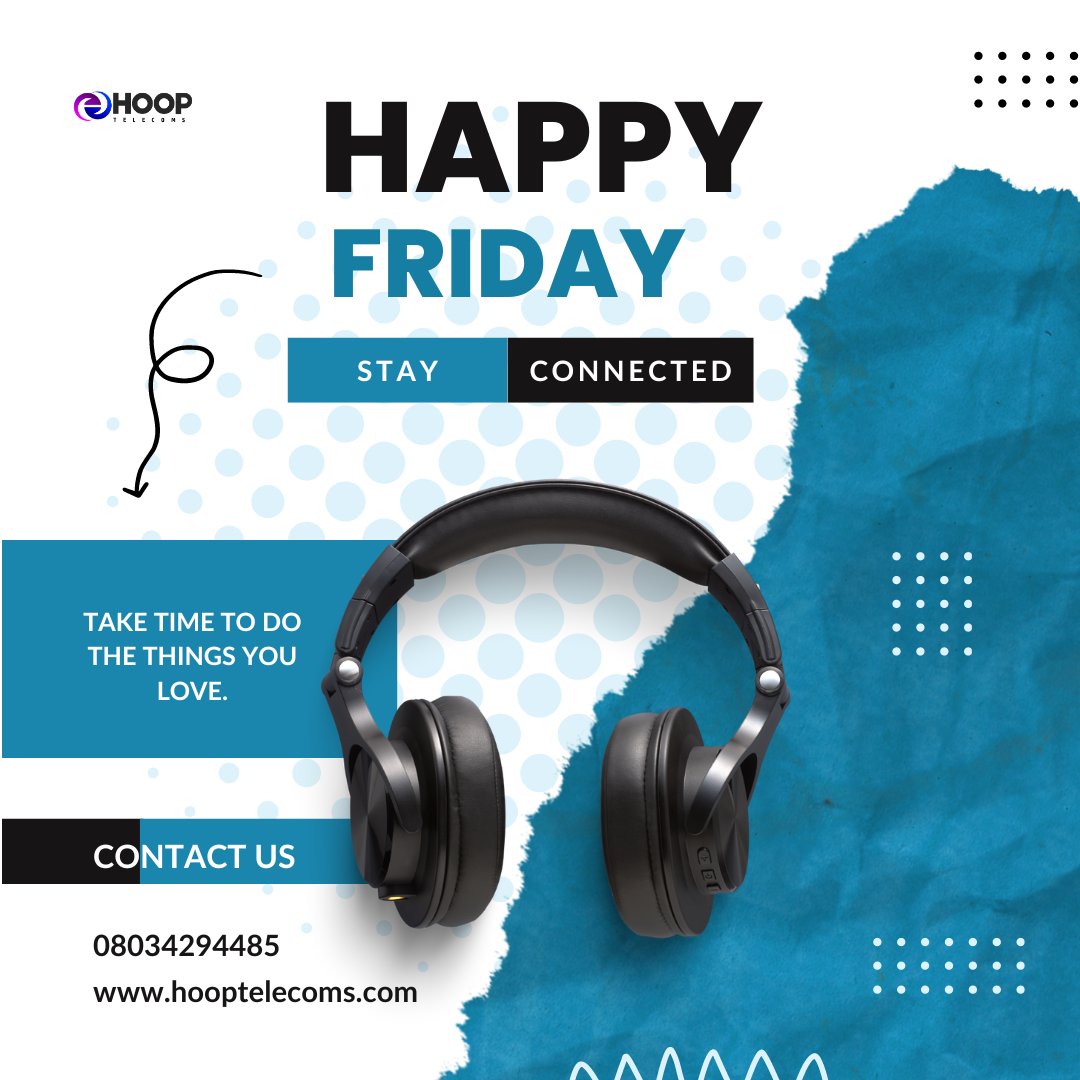 Stay connected and groove to the rhythm this weekend with Hoop Telecoms internet,
Enjoy seamless streaming of your favorite tunes.

Call 08034294485 to learn more about us.

#hooptelecoms #TGIF #Weekendvibes #Bybit #Landmark #Notcoin #Cryptocurrency #Dangote #Fubara