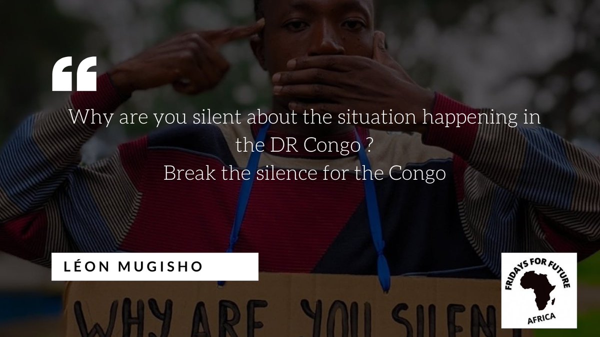 Silence is not an option. Let's break it for the Congo🇨🇩 #DRC #SpeakUp #BreakTheSilence #FreeCongo @leon_mugisho