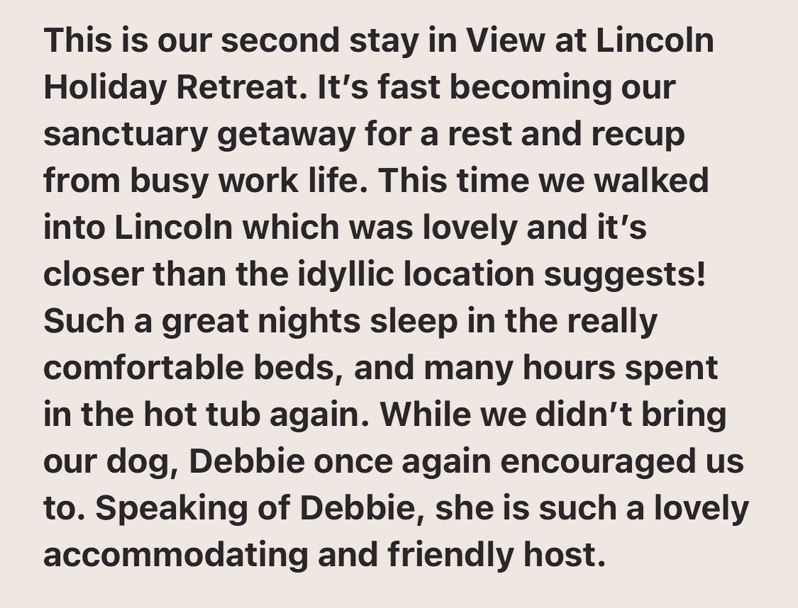 So many great reviews this week decided on this one 🙂 I love we are a sanctuary getaway 💚🏡 #recharge #LincsConnect #petfriendlyaccommodation #relaxandunwind #clearyourheadenjoyyourstay