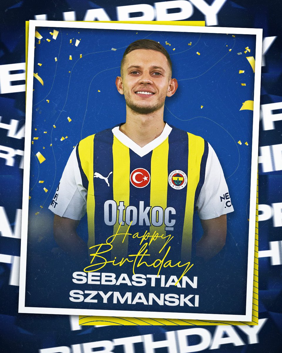 Bugün futbolcumuz Sebastian Szymanski’nin doğum günü. Mutlu yıllar Szymanski! 🎂