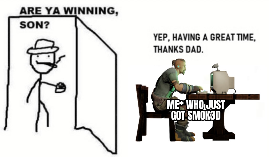 Following is my meme submission for @smok3io 
Time to get smok3d don't sleep on this one, just get high