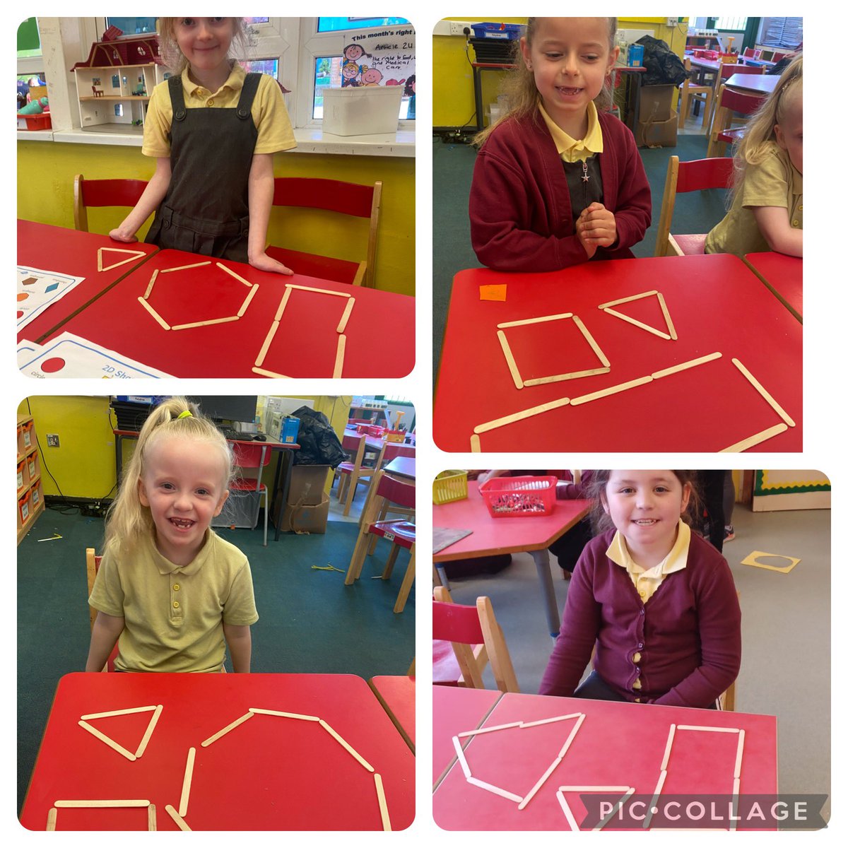 Illtyds_RC's tweet photo. Yr2/3 have been creating 2D shapes using lollipop sticks to support their @WhiteRoseEd math work
#article29 #BCAmath #2Dshapes https://t.co/3RXyCXRH4e